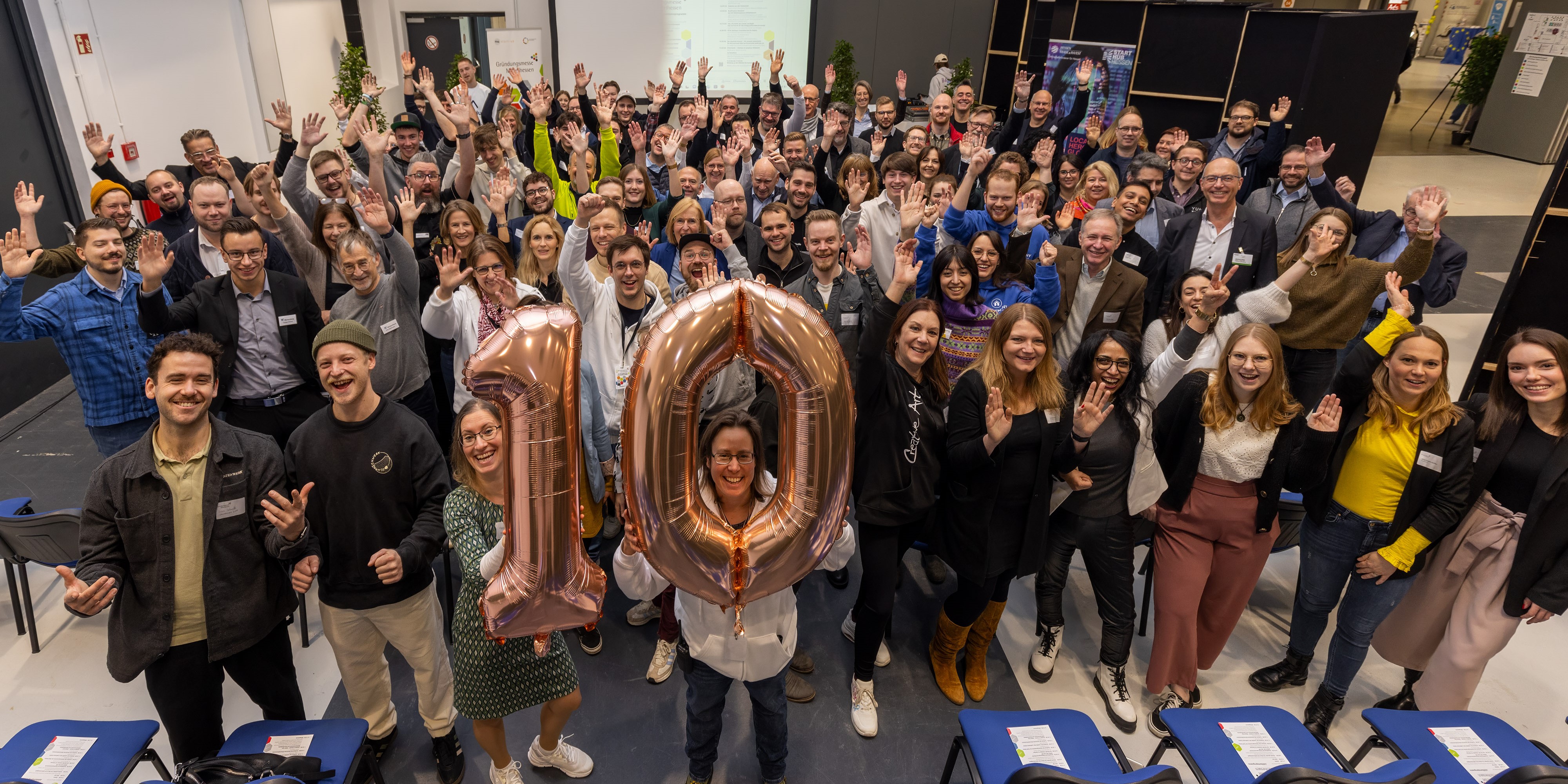 Gruppenbild der Gründungsmesse Mittelhessen 2024 